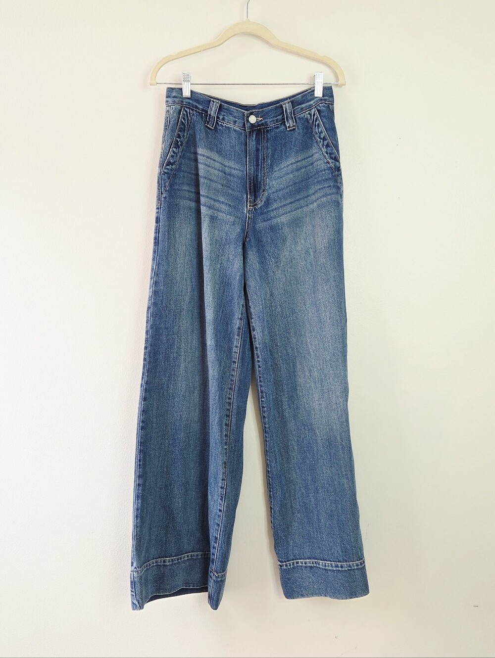 Habitual High-Waisted Wide-Leg Jeans Size 27
